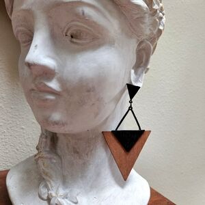 Nordstrom Black and Brown Geometric Earrings